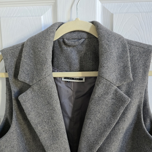 🎃20%OFF🎃 Wool Vest Overcoat - Picture 6 of 13
